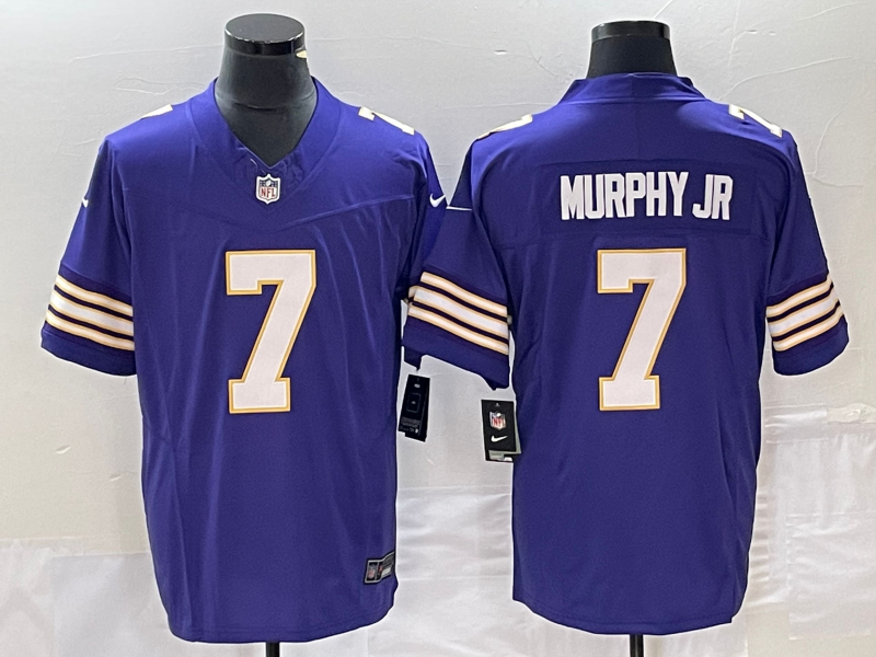 Men's Minnesota Vikings #7 Byron Murphy Jr. Purple 2023 F.U.S.E. Vapor Untouchable Limited Stitched Jersey Men's Minnesota Vikings #7 Byron Murphy Jr. Purple 2023 F.U.S.E. Vapor Untouchable Limited Stitched Jersey